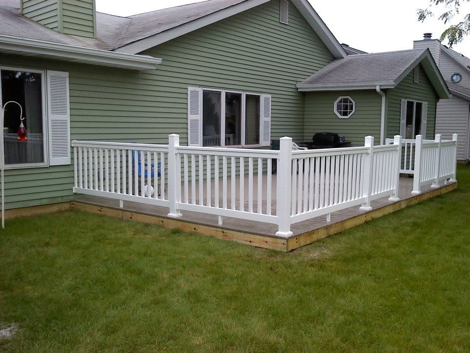 Finished deck and railing work by Honorable Home Repairs